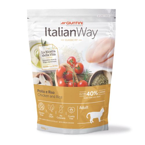 ItalianWay Cat Classic Fit Pollo e Riso (10x400gr)